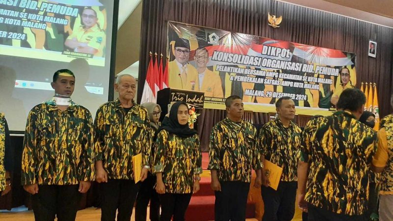 Pelantikan sanmPembacaan SK AMPG Kota Malang untuk masing-masing Kecamatan