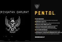 Ilustrasi Peringatan Darurat PENTOL. (Sosial media)