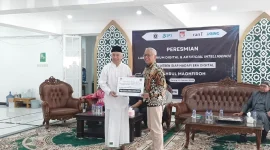 Ponpes Bahrul Maghfiroh Resmikan Laboratorium AI. (Shelly/VOJ)