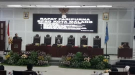 Rapat Paripurna DPRD Kota Malang. (Shelly/VOJ)