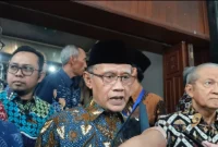 Ketua Umum Pengurus Pusat Muhammadiyah Haedar Nashir. (Shelly/VOJ)