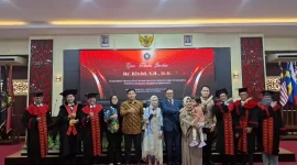 Ujian Terbuka Disertasi Dr Riyad SH MH. (Shelly/VOJ)