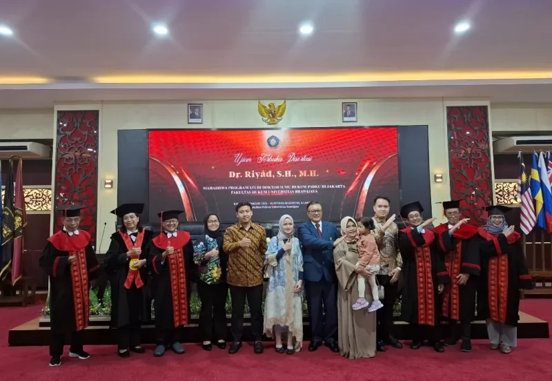 Ujian Terbuka Disertasi Dr Riyad SH MH. (Shelly/VOJ)