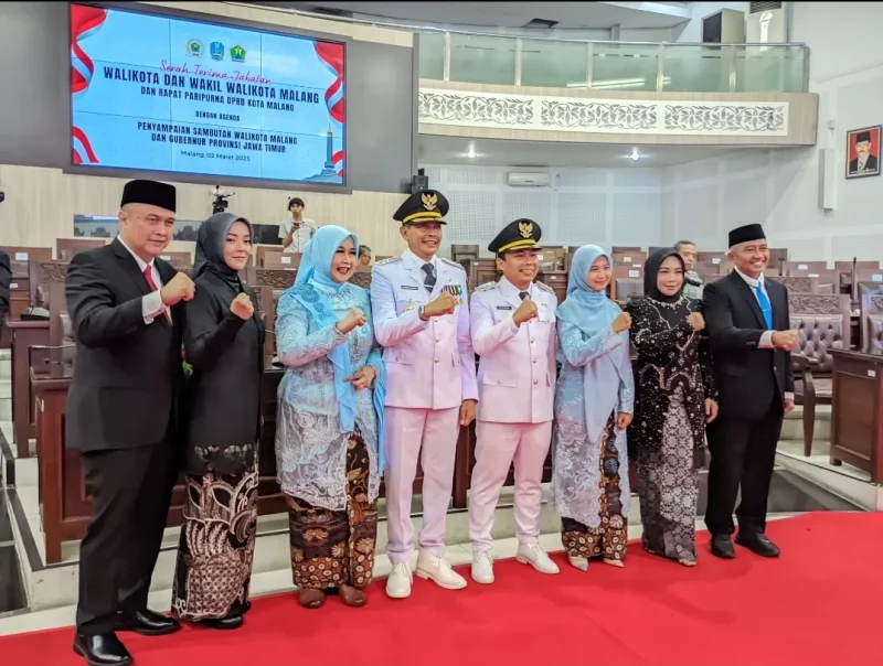 Sertijab Wali Kota dan Wakil Wali Kota Malang. (Shelly/VOJ)