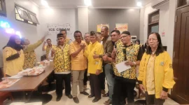 Teguh Darwanto, Ketua Pimpinan Kecamatan (PK) Blimbing Partai Golkar Kota Malang, mengumumkan kesiapan dirinya untuk maju sebagai calon Ketua DPD Partai Golkar Kota Malang