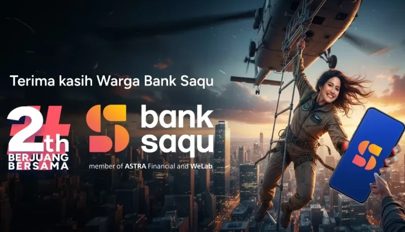 Bank Saqu Catat 3,2 Juta Lebih Nasabah di Tahun Kedua