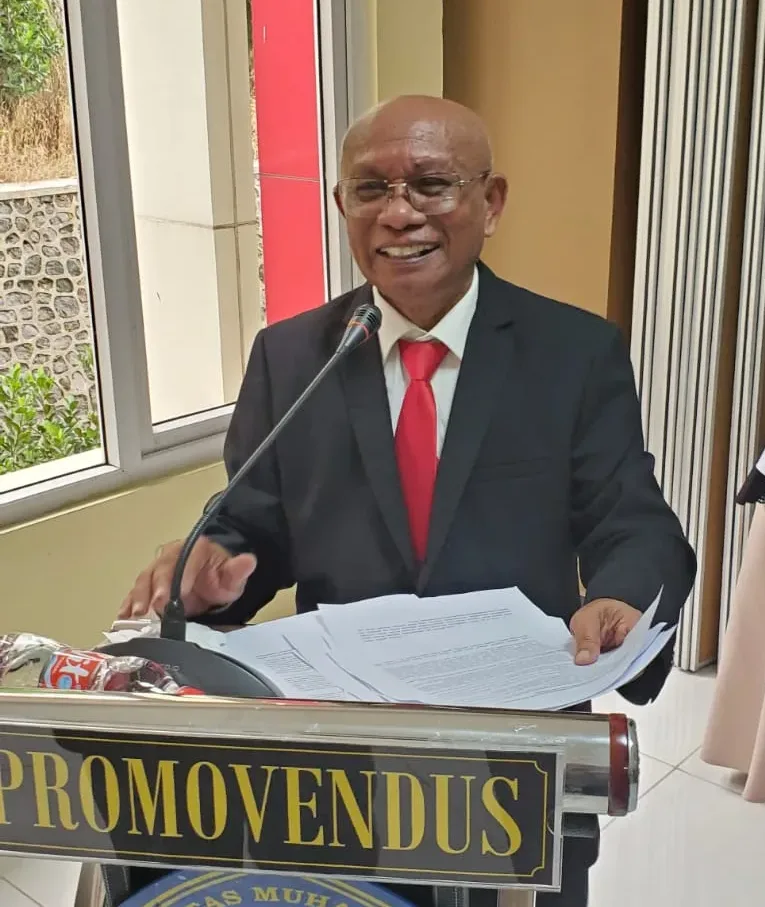 Bertholomeus George da Silva resmi meraih gelar doktor Sosiologi setelah mempertahankan disertasinya yang menyorot praktik politik investasi sosial anggota DPR RI di Malang Raya.